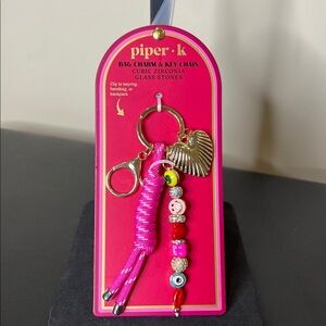 Piper K | Heart Charms Bag Charm/Key Chain ♥️